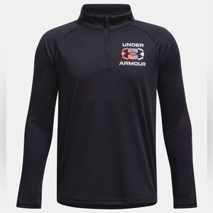 Under Armour Youth Small Black Velocity Tech 1/4 Zip Pullover Top